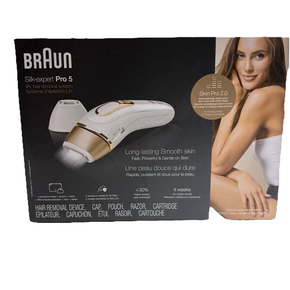 Braun Silk Expert Pro 5 IPL Hair Removal System New In Box Factory Sealed